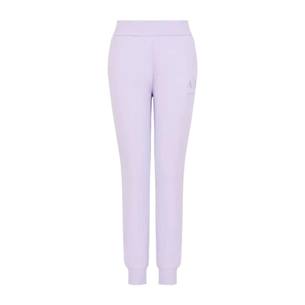 Armani Exchange Biologisch katoenen joggers Lila Purple Dames