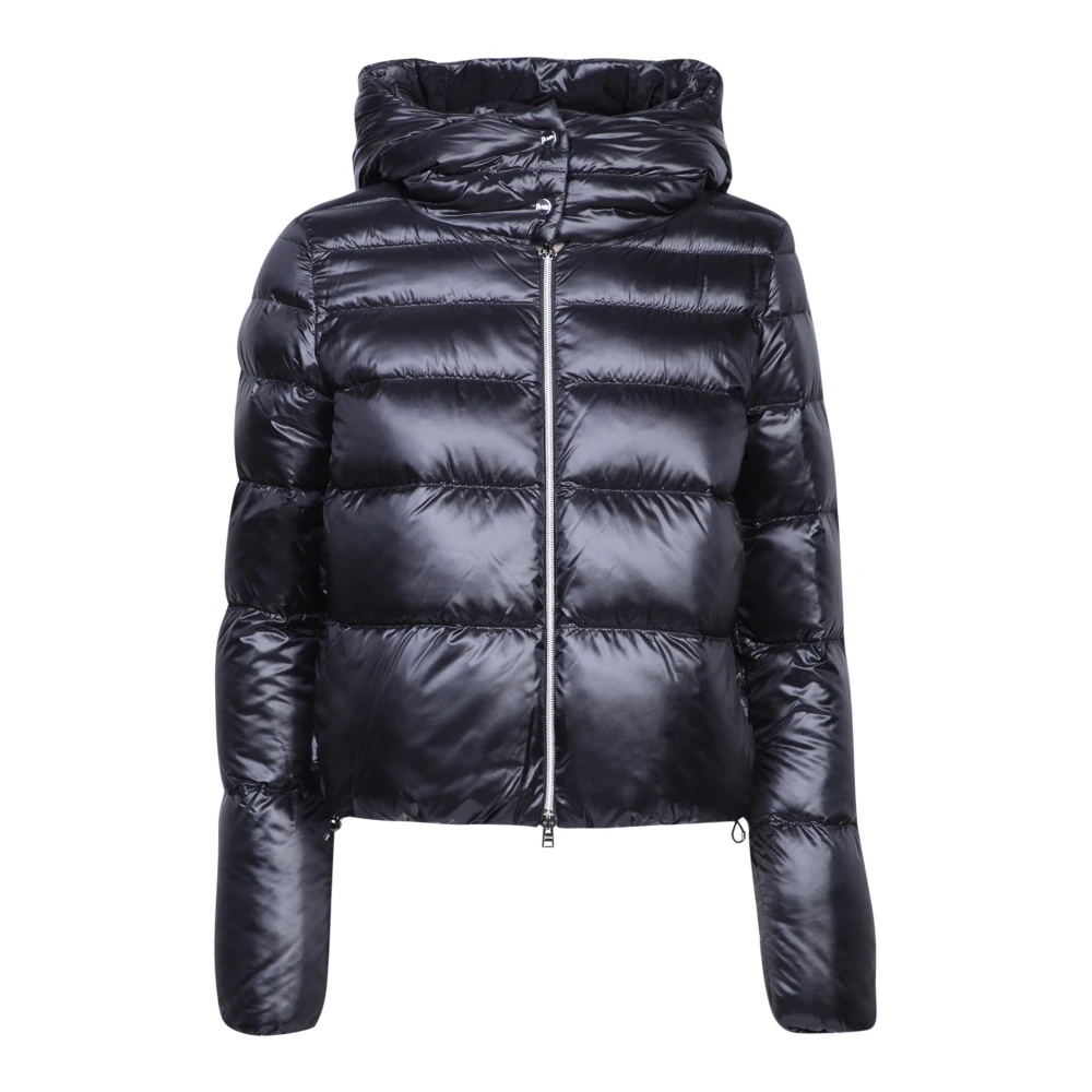 Herno Zwarte Donsjas met Capuchon Black Dames