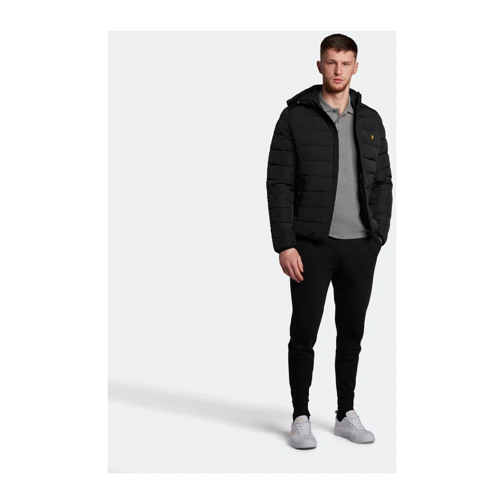 Lyle & Scott Lichtgewicht Puffer Jas Zwart Black Heren