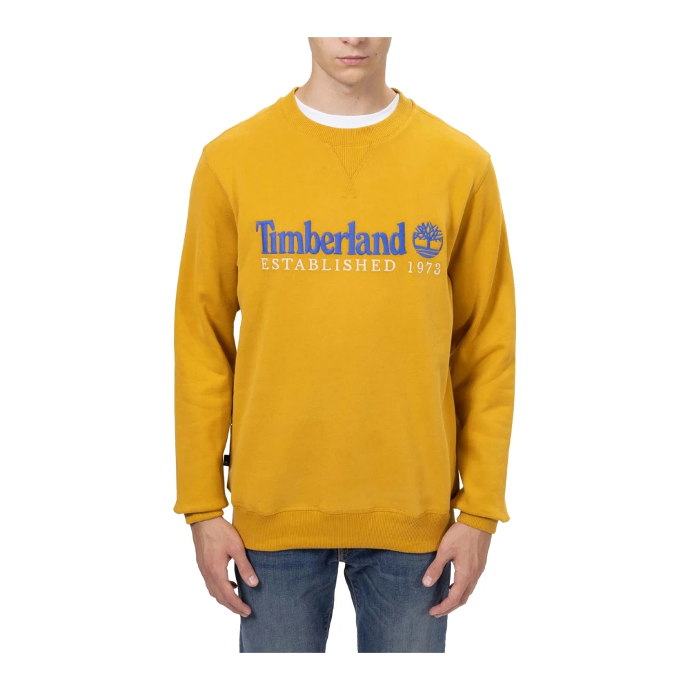 Timberland Gele Gevestigde Heren Sweatshirt Yellow Heren