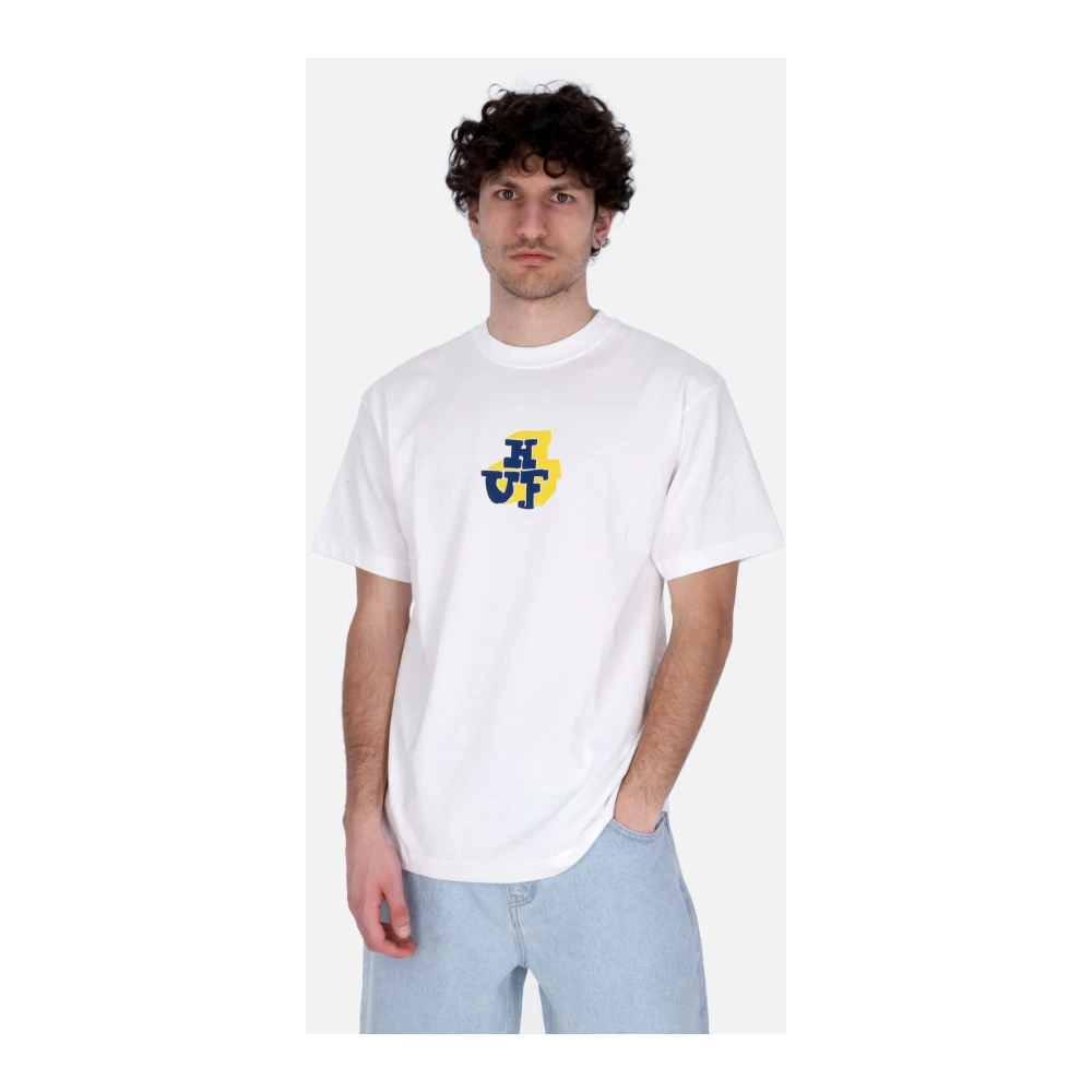 HUF Remix Tee White T-shirt White Heren