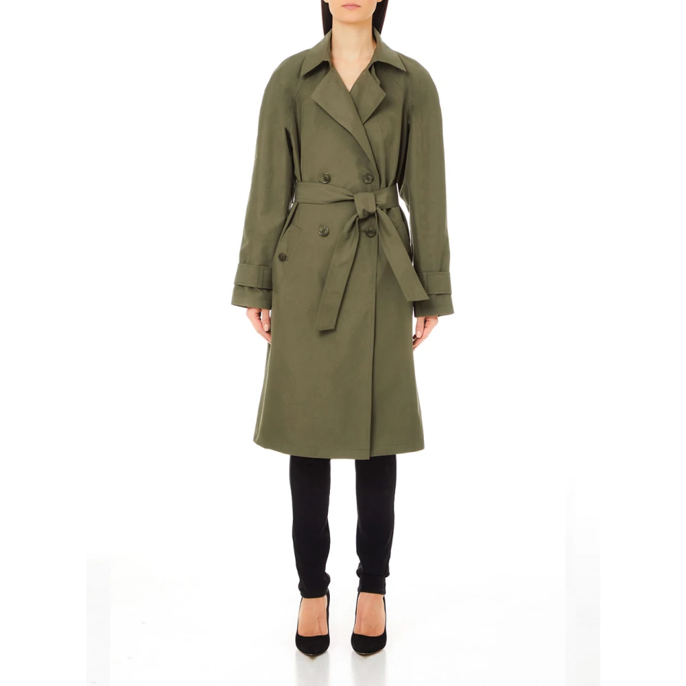 Liu Jo Groene Trenchcoat voor Vrouwen Green Dames