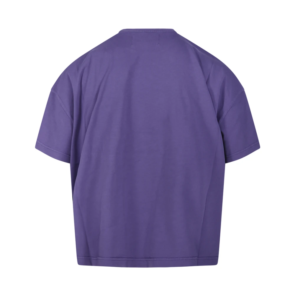 Bonsai Paarse Logo T-Shirt Oversized Fit Purple Heren