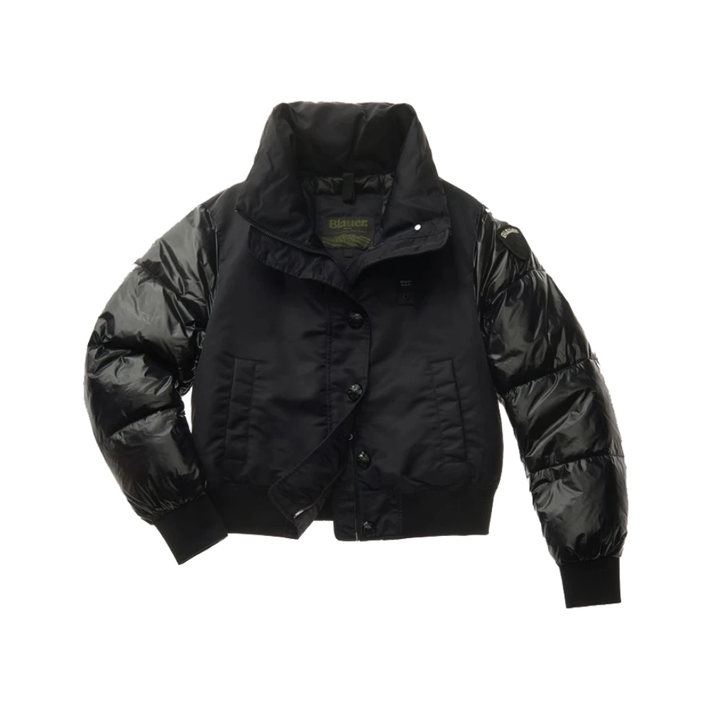 Blauer Zwarte Damesjas Elegante Stijl Black Dames