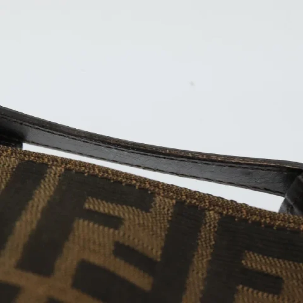 Fendi Vintage Pre-owned Canvas handbags Brown Dames