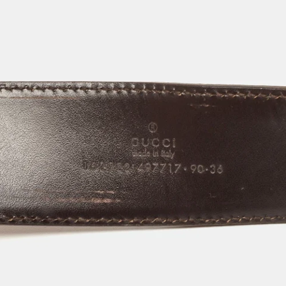 Gucci Vintage Pre-owned Fabric belts Brown Dames