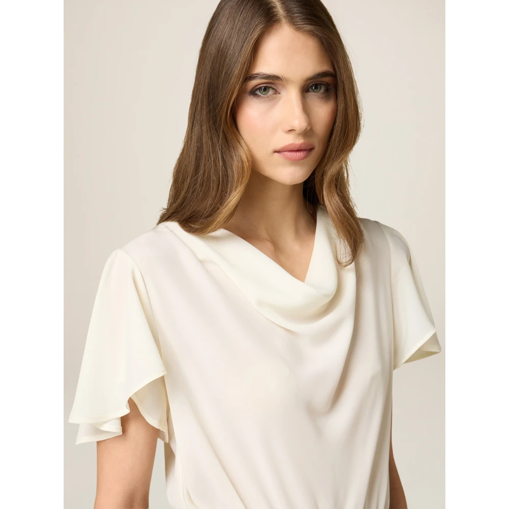 Oltre Lange Jurk met Bedrukte Rok Multicolor Dames