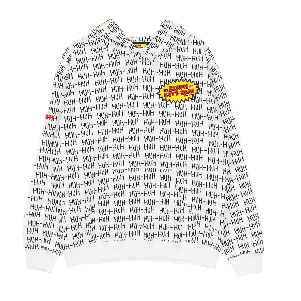 Iuter Witte Lichtgewicht Hoodie All Over Print Multicolor Heren