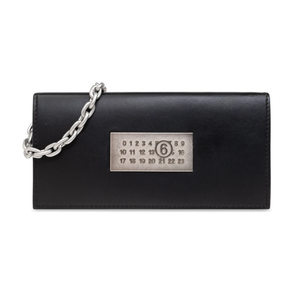 MM6 Maison Margiela Portemonnee aan ketting Black Dames