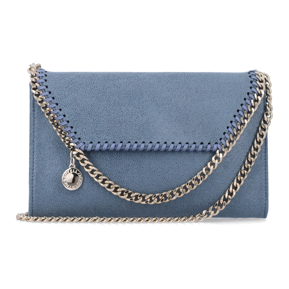 Stella Mccartney Blå Falabella Wallet On Chain