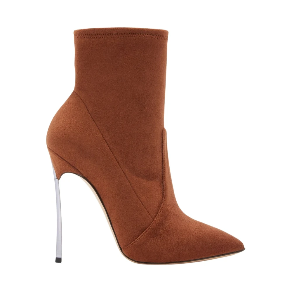Casadei Women's Brown Blade Ankle Boot - Heeled Boots - 3 Uk - Shoes