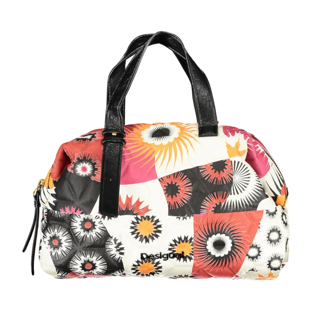 Desigual Zwarte dameshandtas met verstelbare band Multicolor Dames