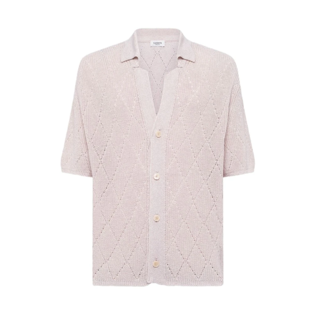 Laneus Men's Beige Cardigans, S, Cardigan