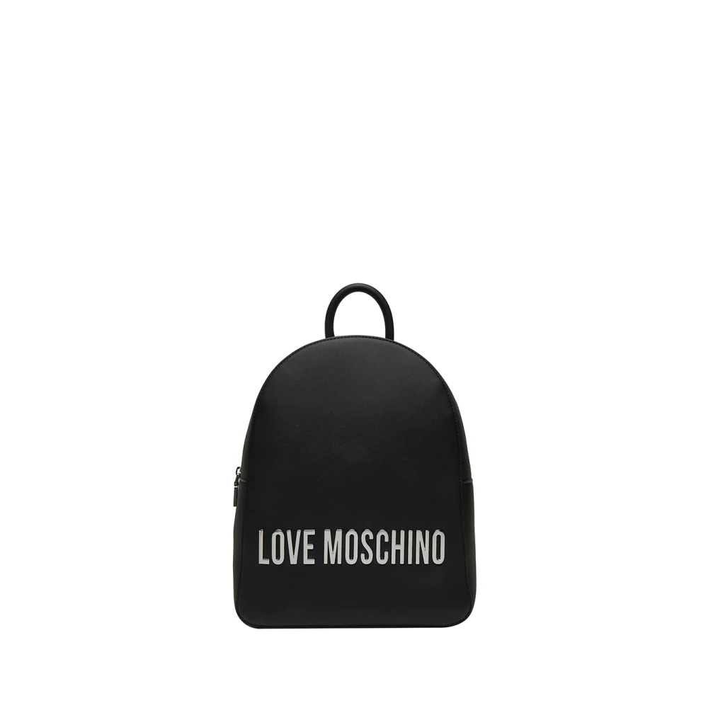 Moschino Zwarte Elegante Veelzijdige Rugzak Black Dames