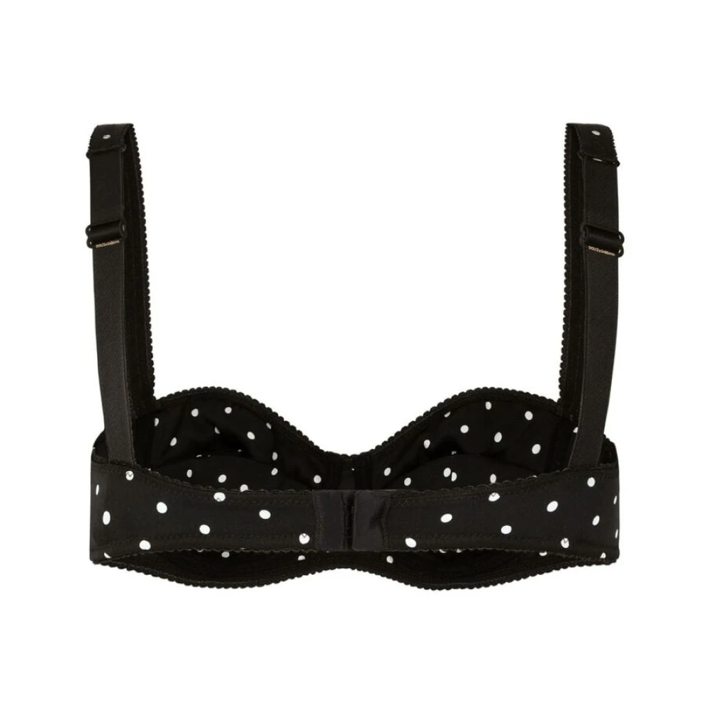 Dolce & Gabbana Polka Dot Voorgevormde Beugel BH Black Dames
