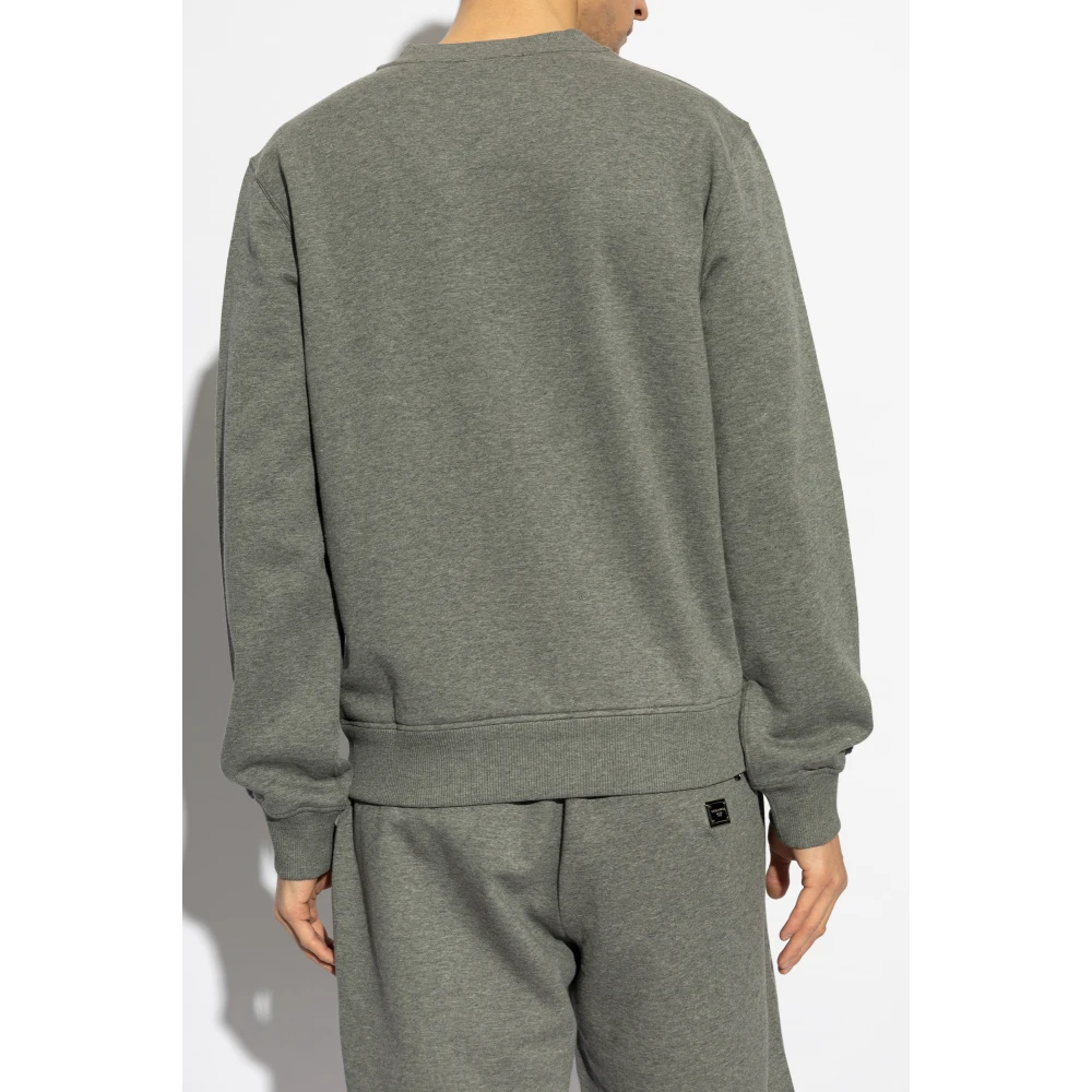 Dolce & Gabbana Sweatshirt met logo Gray Heren