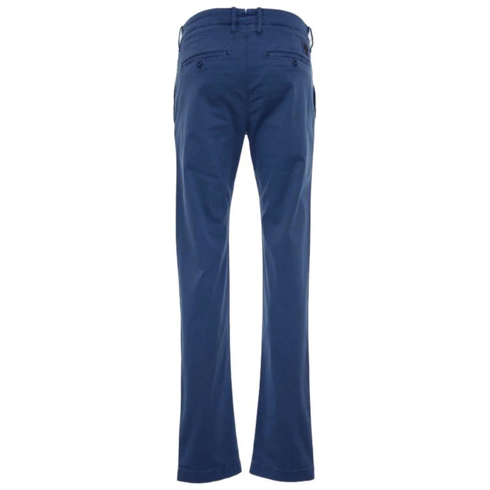 Jacob Cohën Blauwe Katoenen Chino Broek Slim Fit Blue Heren