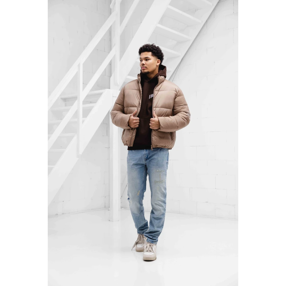 Emporio Armani Bruine Bomberjack Heren Stijlvol Model Brown Heren