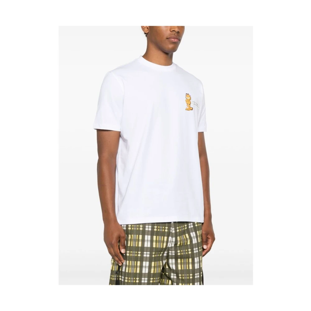 Iceberg Garfield Print Katoenen T-shirt White Heren