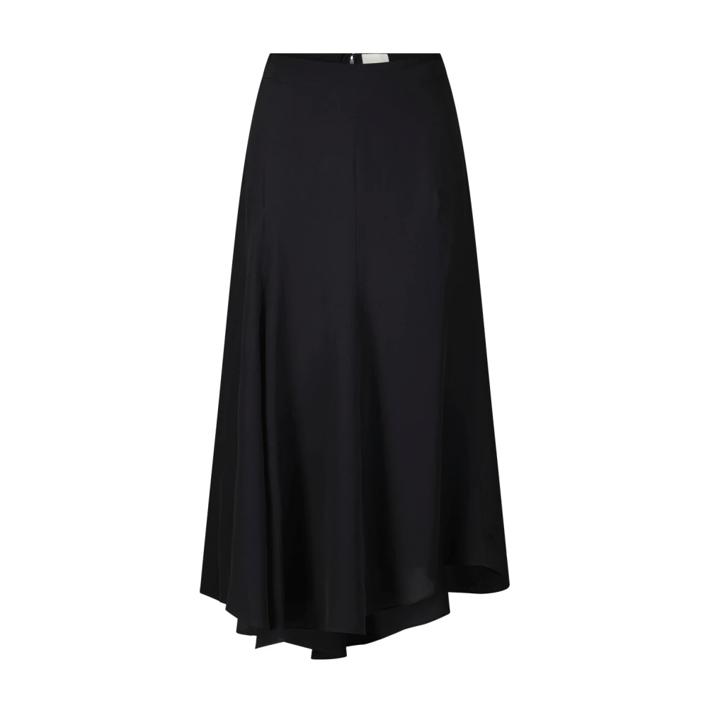 Isabel marant Zijden Hortensia Midi Rok Black Dames