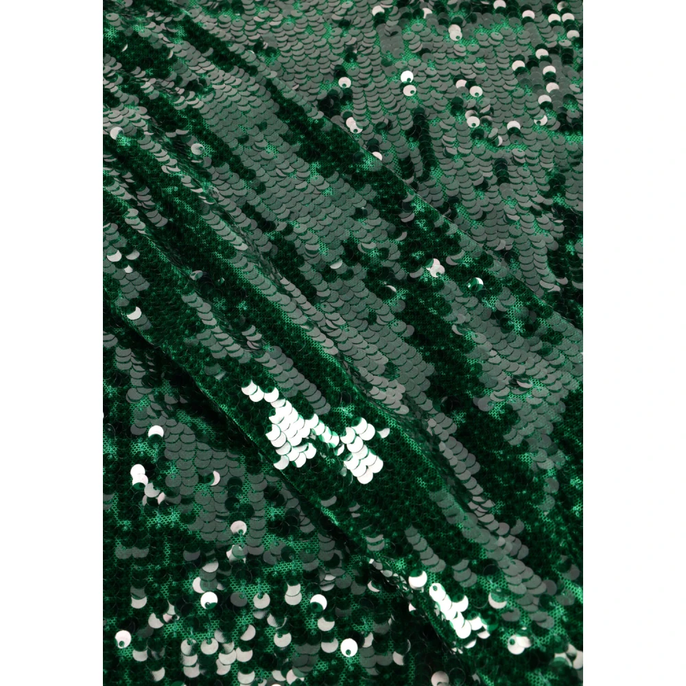 Suncoo Groene Glitter Mini Jurk Green Dames