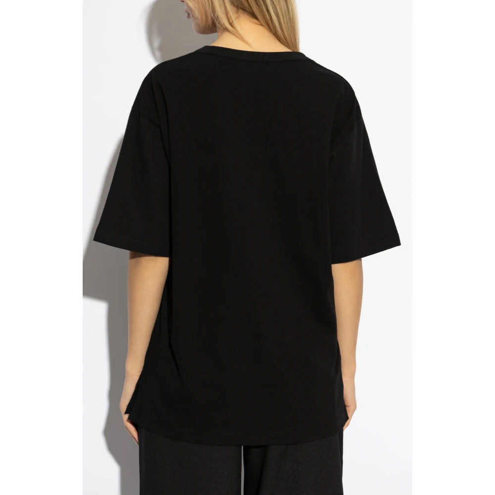 Y-3 T-shirt met print Black Dames