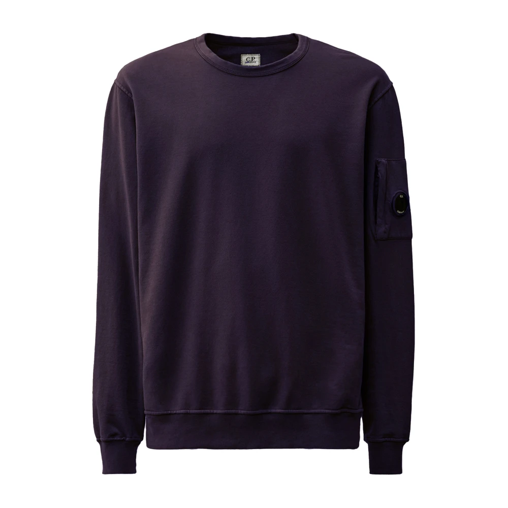 C.P. Company Licht Fleece Crew Sweatshirt Purple Heren