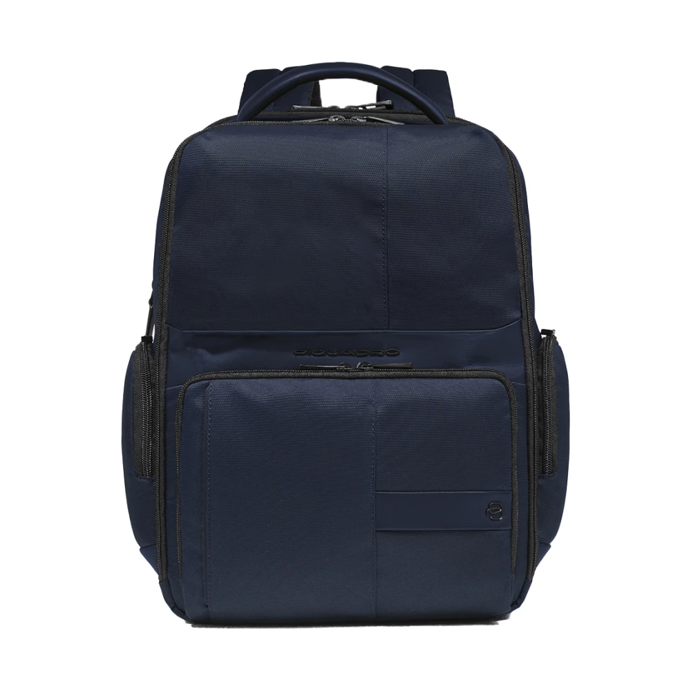 Piquadro Blue Backpacks, Male, One Size, Laptop And Ipad Backpack With Usb And Usb-C Ports
