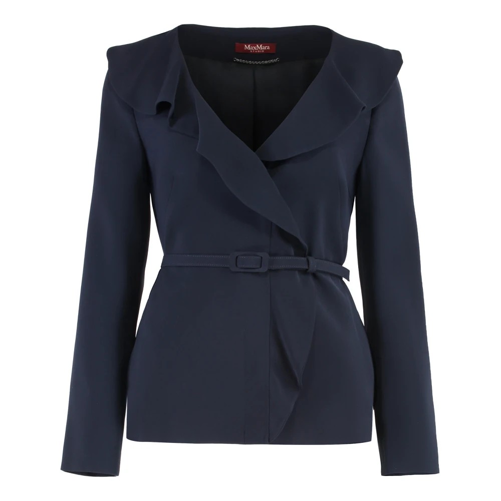 Max Mara Studio Women's Blue Blazers, M, Galizia Cady Jacket