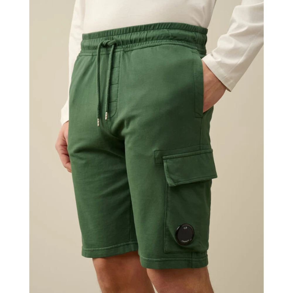 C.P. Company Lichte Fleece Utility Shorts Eend Groen Green Heren