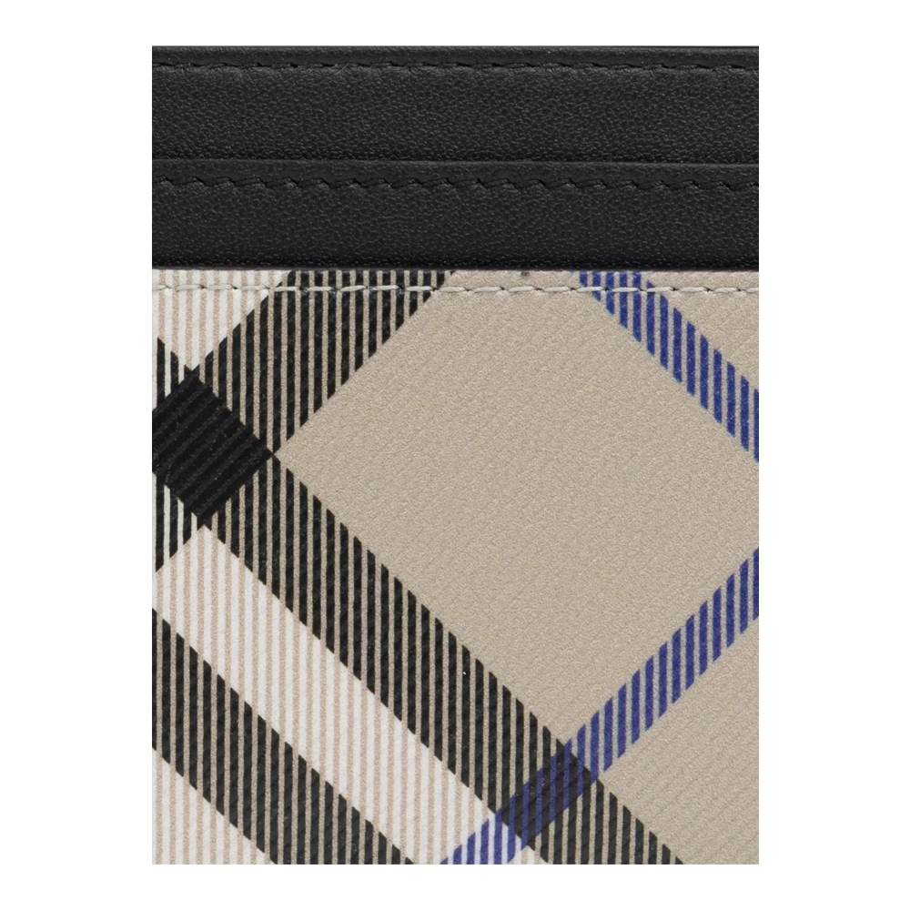 Burberry Checkkaarthouder Beige Dames