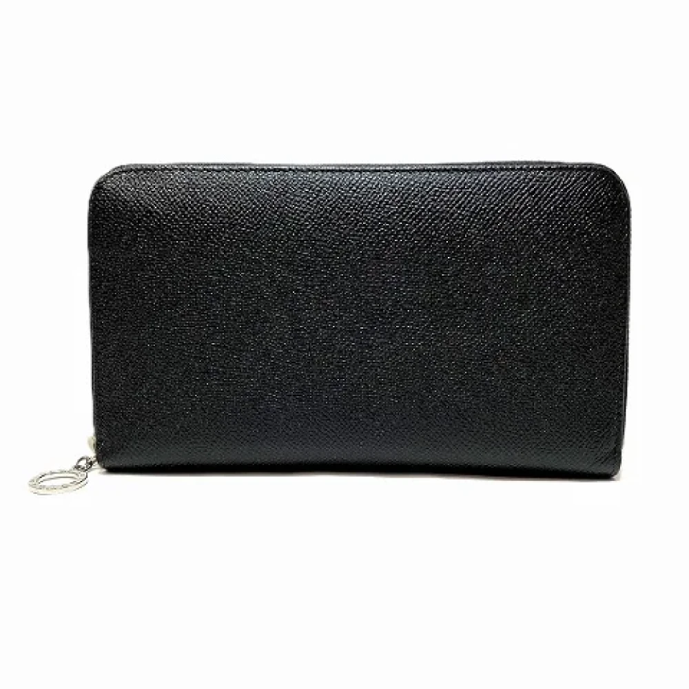 Bvlgari Vintage Pre-owned Leather wallets Black Dames