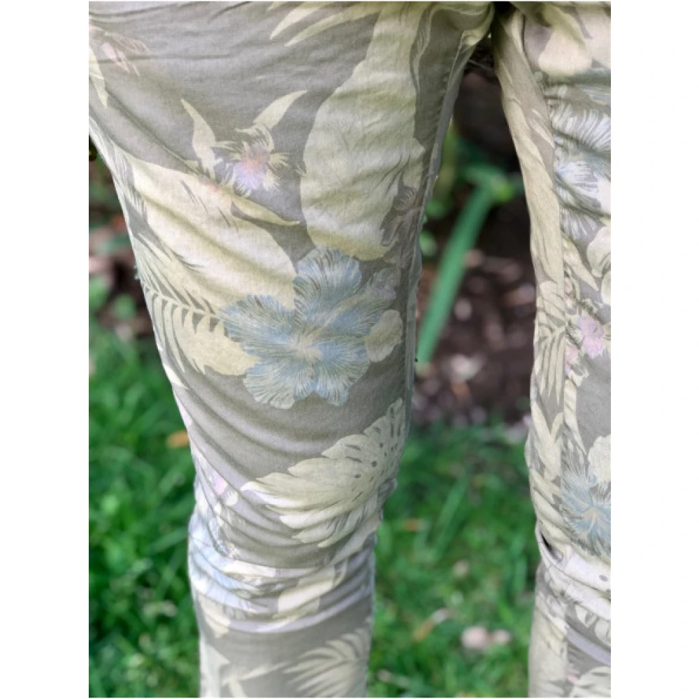 Mason's Bloemenprint Chino Broek Beige Heren