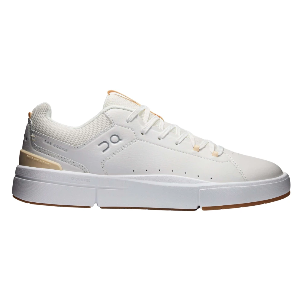 On Running Unisex Kids White Kids Sneakers, 38 1/2 Eu, The Roger Trainers