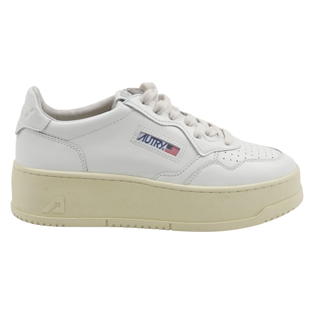 Autry Medalist Platform Dames Schoenen Wit