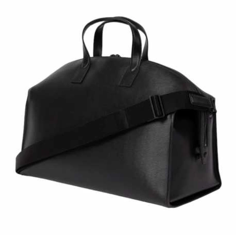 Paul Smith Weekendtas van generfd leer met laptopvak Black Unisex