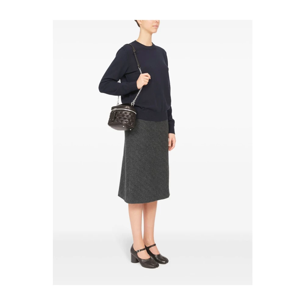 Maison Margiela Zwarte Glam Slam Leren Handtas Black Dames