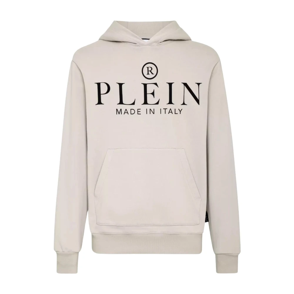 Philipp Plein Beige hoodie met logozak Beige Heren