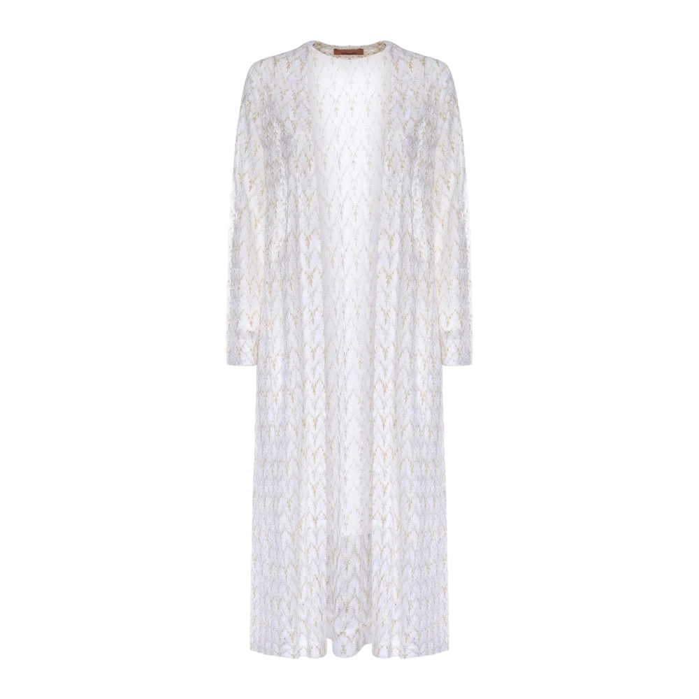 Missoni Women's White Long Knitwear, Xs, Long Cardigan