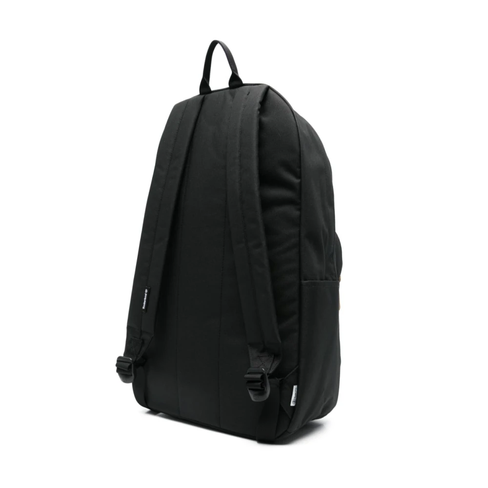 Timberland Zwarte Canvas Rugzak met Ritssluiting Black Heren
