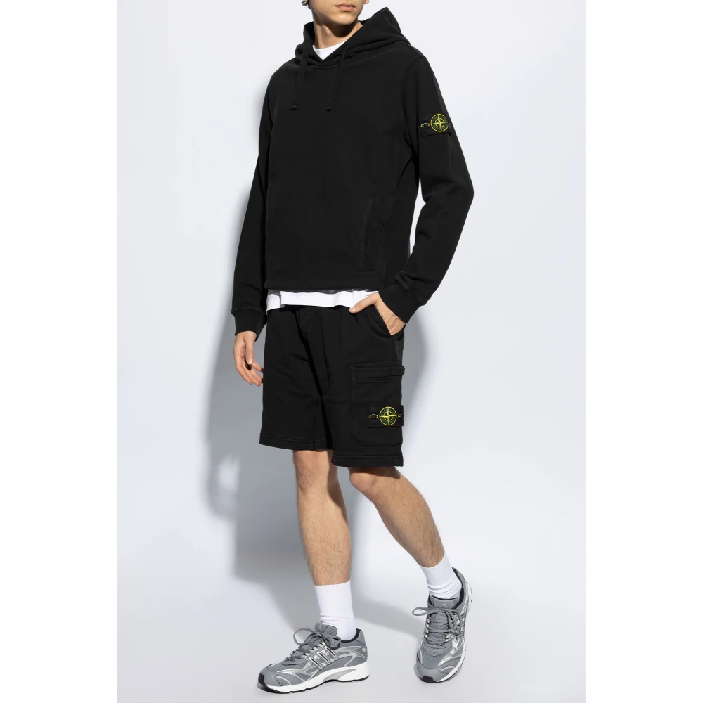 Stone Island Hoodie Black Heren