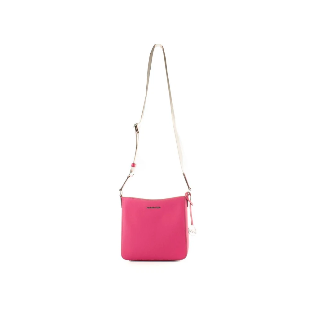 Michael Kors Women's Pink Jet Set Signature Crossbody Bag