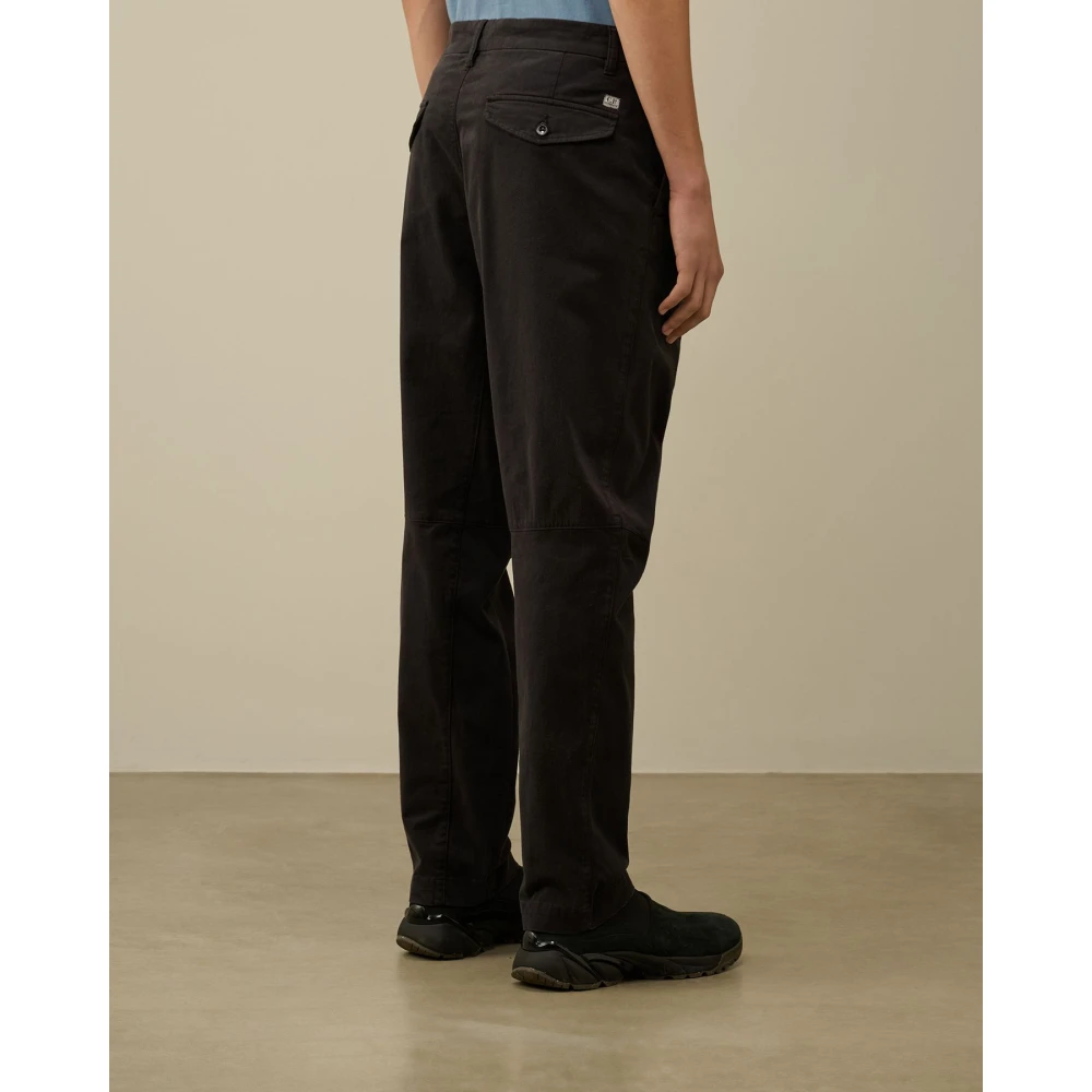 C.P. Company Zwarte losse pasvorm stretch chino Black Heren