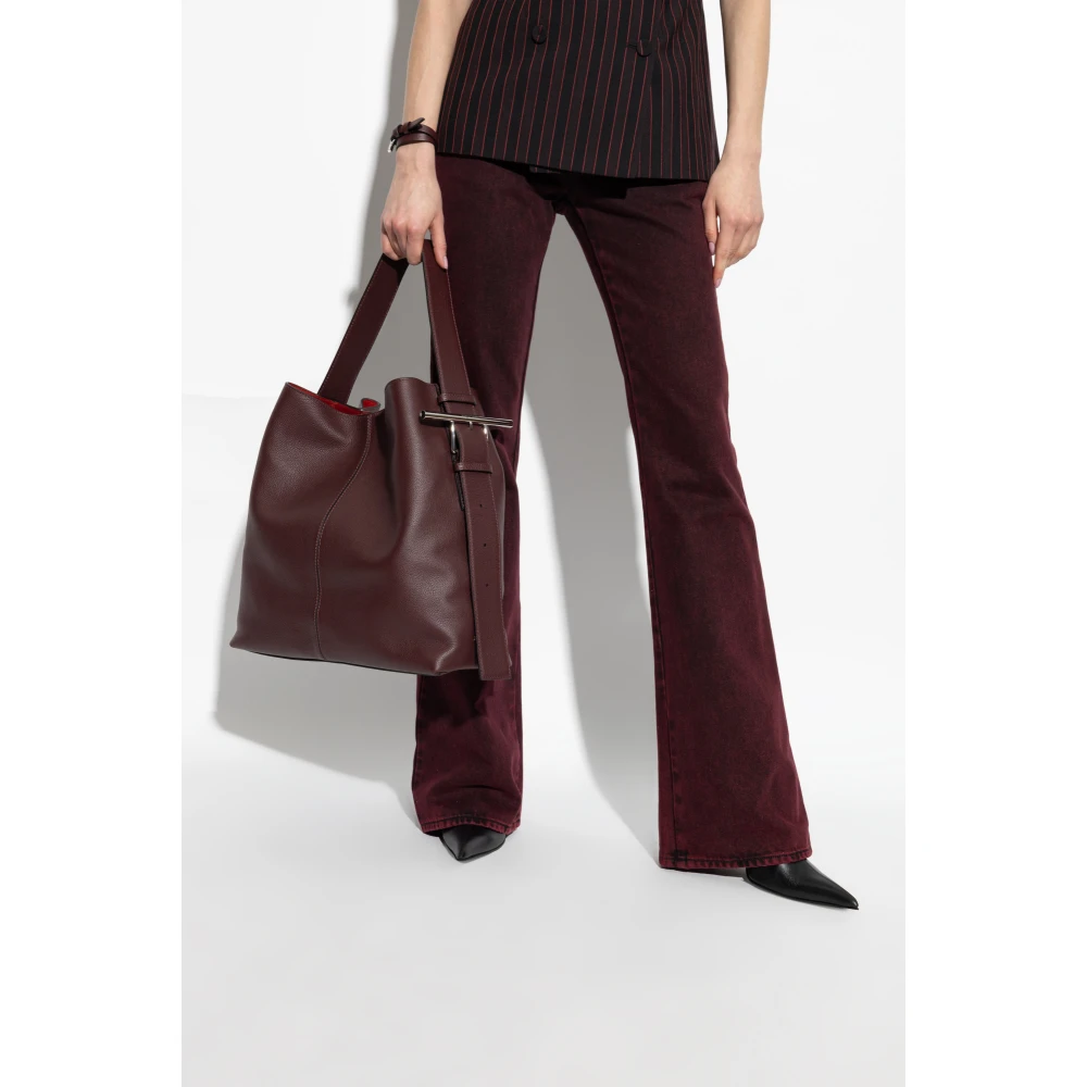 alexander mcqueen Tas T-Bar Sling Red Dames