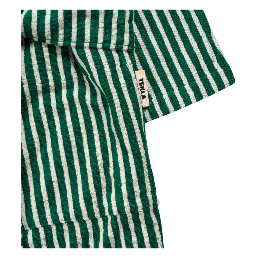 Tekla Badjas met capuchon Green Unisex
