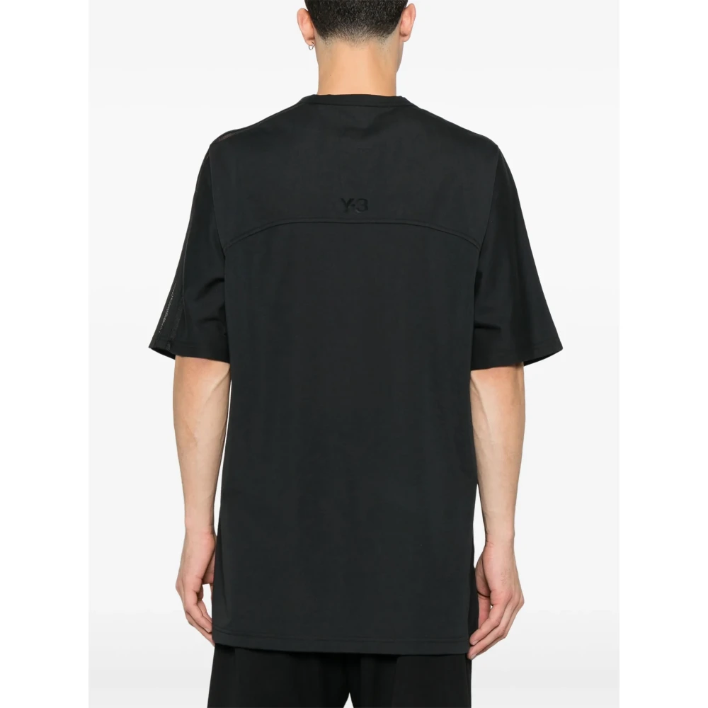 Y-3 Mesh T-shirt voor mannen Black Heren