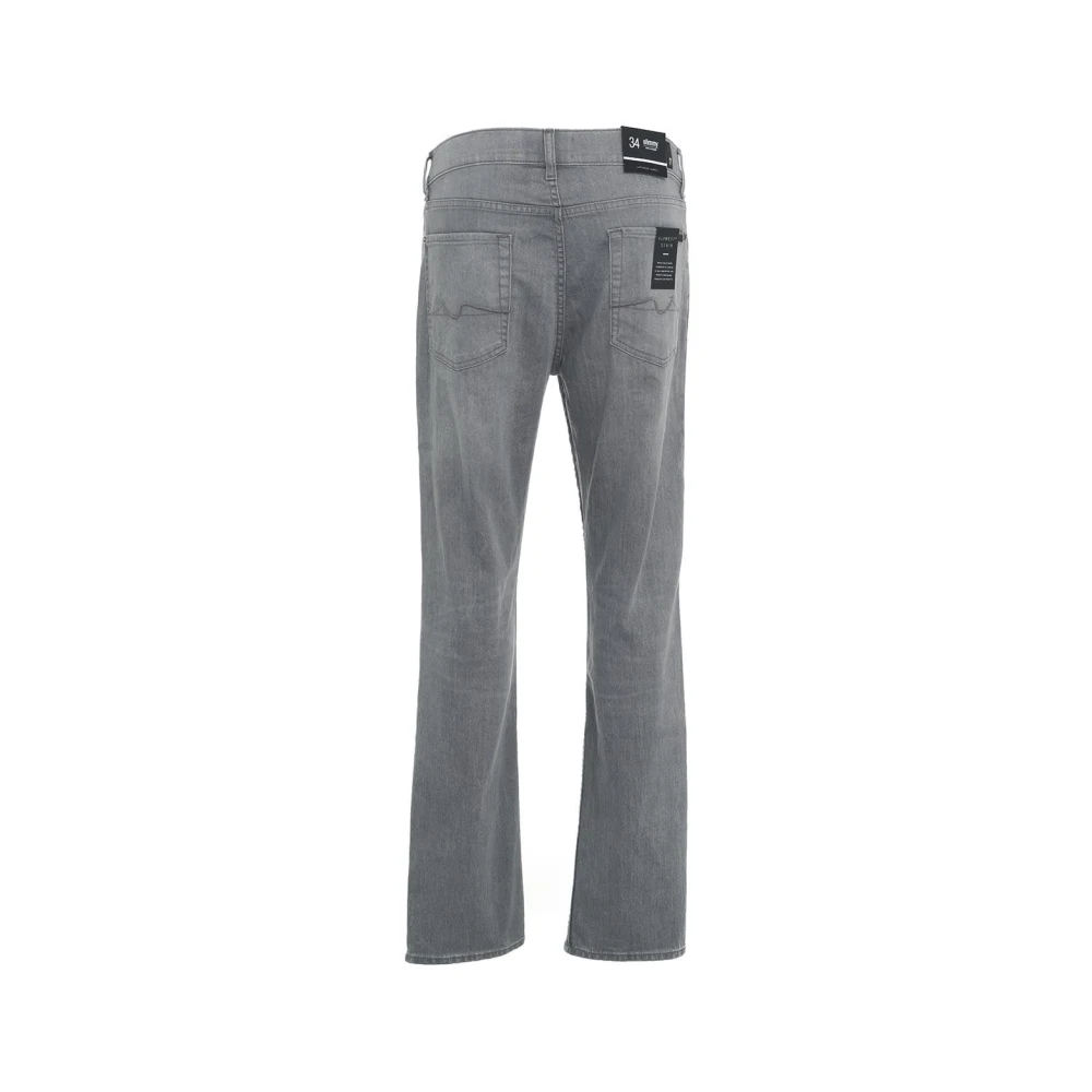 7 For All Mankind Slim Fit Jeans met Logo Details Gray Heren