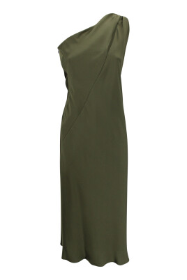 strapless open back dress Julia One Shoulder Corset Gown