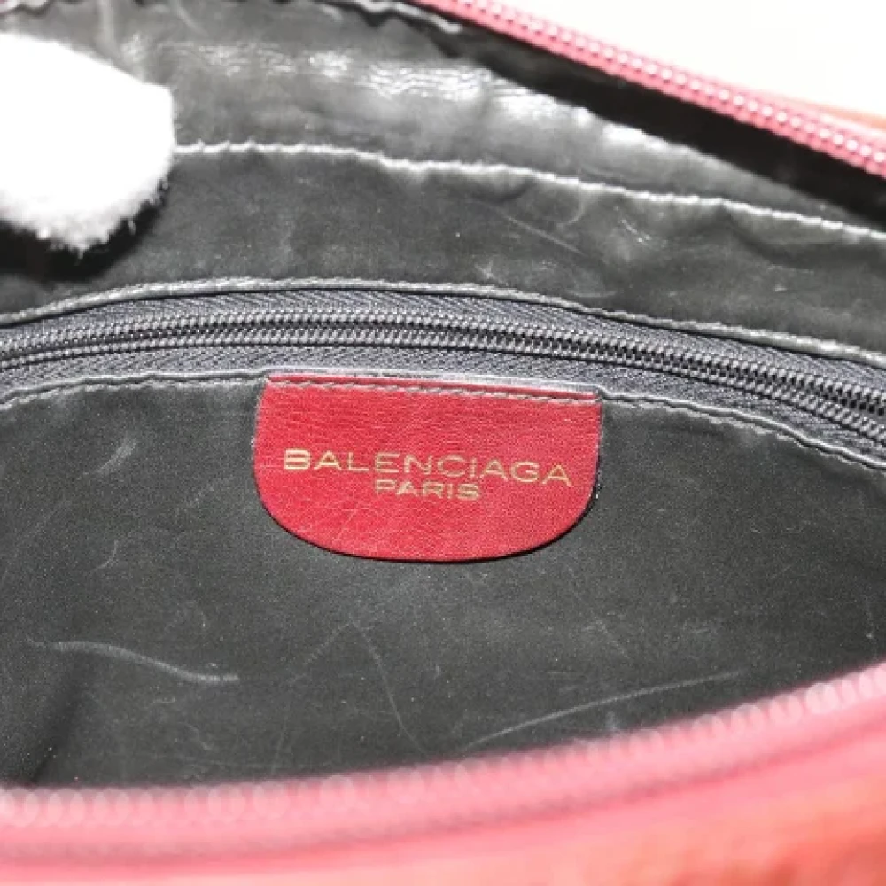 Balenciaga Vintage Pre-owned Suede shoulder-bags Red Dames