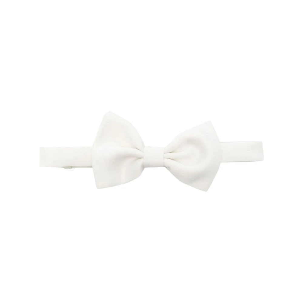 Tagliatore Stropdassen Wit White Heren